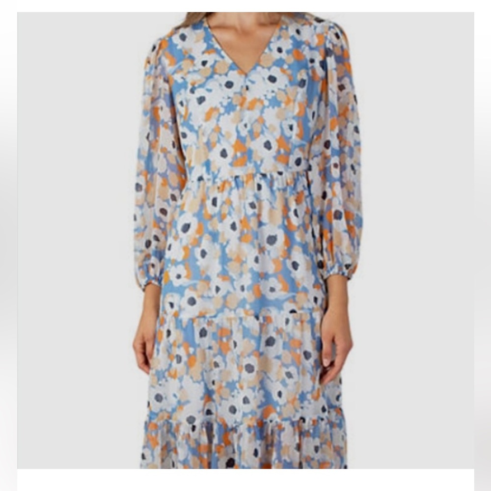Joie Multicolor Floral Long Sleeve Dress womens size medium
